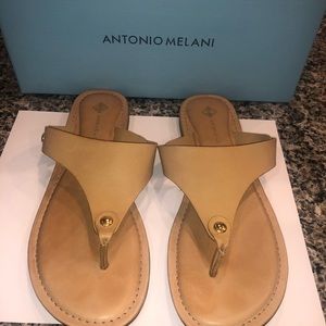Antonio Melani nude sandals size 8